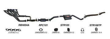 Redback Exhaust 2 1/2" Complete System for Holden Commodore (04/1995 - 08/1997), Calais (04/1995 - 1997) - Brixton 4x4 - Buy Online Now!